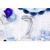 PartyDeco Цифра 7 срібло (100см) УП