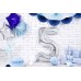 PartyDeco Цифра 5 серебро (100см) УП