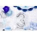 PartyDeco Цифра 3 серебро (100см) УП