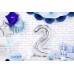 PartyDeco Цифра 2 срібло (100см) УП