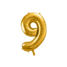 PartyDeco Цифра 9 золото (100см) УП