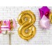 PartyDeco Цифра 8 золото (100см) УП PartyDeco Цифра 8 золото (100см) УП