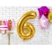 PartyDeco Цифра 6 золото (100см) УП PartyDeco Цифра 6 золото (100см) УП