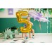 PartyDeco Цифра 5 золото (100см) УП PartyDeco Цифра 5 золото (100см) УП