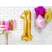 PartyDeco Цифра 1 золото (100см) УП PartyDeco Цифра 1 золото (100см) УП