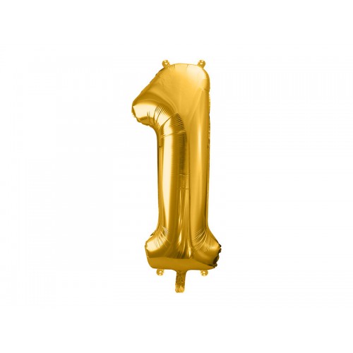 PartyDeco Цифра 1 золото (100см) УП PartyDeco Цифра 1 золото (100см) УП