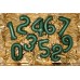 PartyDeco Цифра 0 бутылочно-зеленая (100см) УП