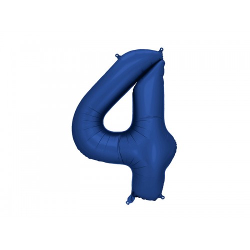 PartyDeco Цифра 4 синий нави (100см) УП PartyDeco Цифра 4 синий нави (100см) УП