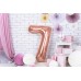 PartyDeco Цифра 7 рожеве золото (100см) УП PartyDeco Цифра 7 рожеве золото (100см) УП