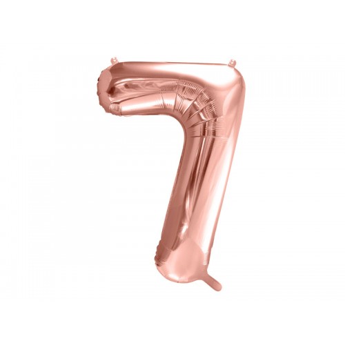 PartyDeco Цифра 7 рожеве золото (100см) УП PartyDeco Цифра 7 рожеве золото (100см) УП