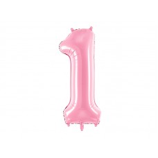 PartyDeco Цифра 1 розовая (100см) УП