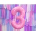 PartyDeco Цифра 3 розовая (100см) УП PartyDeco Цифра 3 розовая (100см) УП