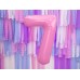 PartyDeco Цифра 7 рожева (100см) УП PartyDeco Цифра 7 рожева (100см) УП