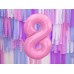 PartyDeco Цифра 8 рожева (100см) УП PartyDeco Цифра 8 рожева (100см) УП