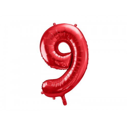 PartyDeco Цифра 9 червона (100см) УП PartyDeco Цифра 9 червона (100см) УП