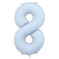 PartyDeco Цифра 8 світло-блакитна (100см) УП
