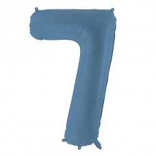 PartyDeco Цифра 7 синій джинс (100см) УП