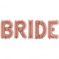 Літери Bride Наречена рожеве золото (66см висота букви) Grabo Італія