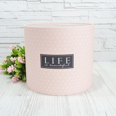 Капелюшна коробка LIFE IS BEAUTIFUL 20смх18см