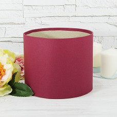 Капелюшна коробка 16смх14см Бургундія