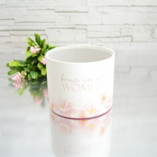 Капелюшна коробка 12смх10см BECAUSE YOU ARE WOMEN