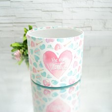Капелюшна коробка 14смх12см BE MY VALENTINE М'ЯТА