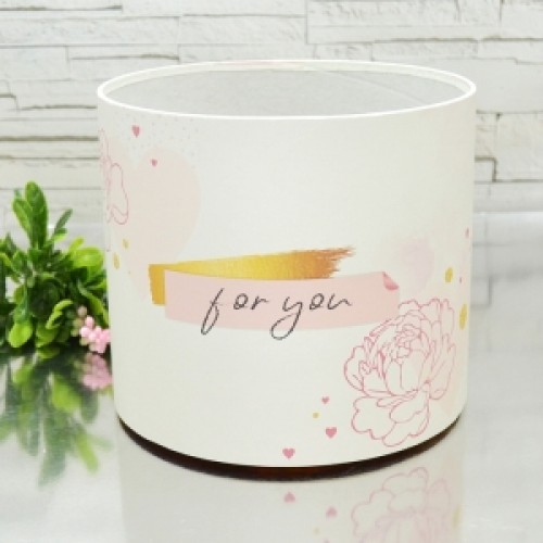 Капелюшна коробка 20смх18см FOR YOU золото Капелюшна коробка 20смх18см FOR YOU золото