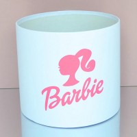 Шляпная коробка 20смх18см Barbie силуэт