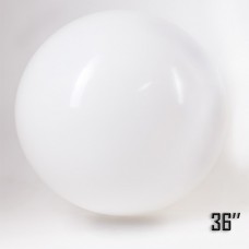 36" (91см) Латексна куля біла (артшоу)