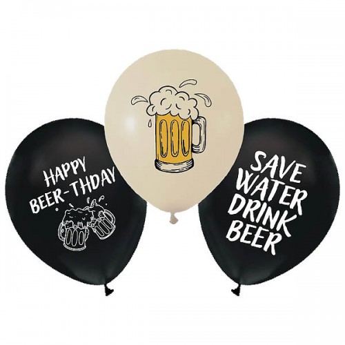 12" (30см) Happy Beer-Thday (50шт) ТМ "Твоя Забава" 12" (30см) Happy Beer-Thday (50шт) ТМ "Твоя Забава"