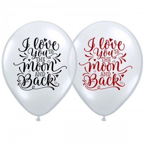 14" (36см) Шары с рисунком i love you to the moon and back (25шт) 14" (36см) Шары с рисунком i love you to the moon and back (25шт)