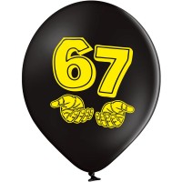 12" (30 см) Сікс-севен Six Seven жовтим 25 шт (Belbal)