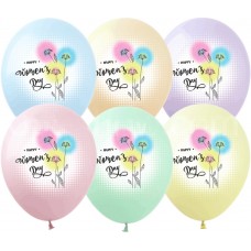12" (30см) Happy Women's Day (25шт) 
