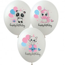 12" (30см) Happy Birthday Kids (25шт)