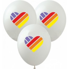 12" (30см) Likee бел (25шт) 
