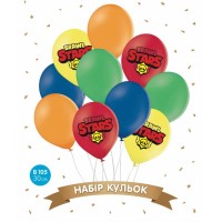 ММ 12" (30см) Набір куль з 10шт Вrawl stars, мікс в уп