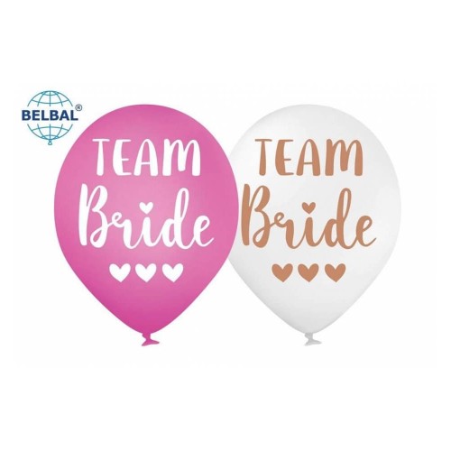 ММ 12" (30см) Team Bride (розовые и белые) (25 шт 2ст) BelBal ММ 12" (30см) Team Bride (розовые и белые) (25 шт 2ст) BelBal