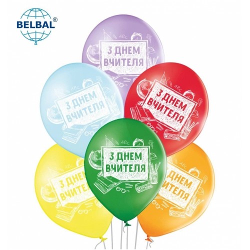 ММ 12" (30см) З ДНЕМ ВЧИТЕЛЯ, МИКС (25 шт 1 ст) BelBal ММ 12" (30см) З ДНЕМ ВЧИТЕЛЯ, МИКС (25 шт 1 ст) BelBal