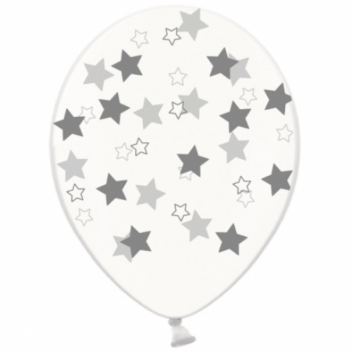 ММ 12" (30см) серебряные звезды на прозр (25 шт 5 ст) BelBal ММ 12" (30см) серебряные звезды на прозр (25 шт 5 ст) BelBal
