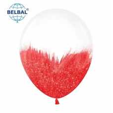 ММ 12" (30см) Браш червоний блиск на прозорому (1шт) BelBal