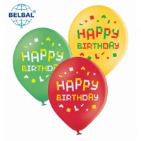 ММ 12" (30см) Lego Happy birthday (25 шт) BelBal