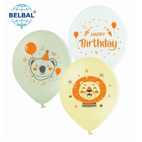 ММ 12" (30см) HB веселі звірята, макарун (25шт) BelBal ММ 12" (30см) HB веселі звірята, макарун (25шт) BelBal