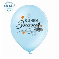 ММ 12" (30см) З Днем Знань, блакитний (1шт) (Belbal)