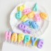 Свічки-літери "Happy Birthday" макарун Свічки-літери "Happy Birthday" макарун